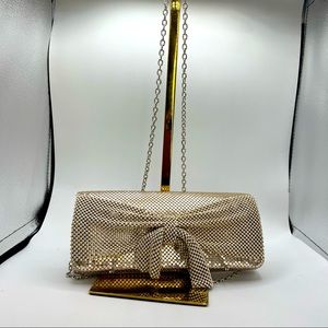 Jessica McClintock gold evening bag